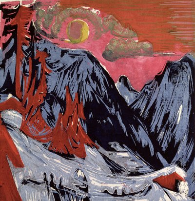 Mountains in Winter by Ernst Ludwig Kirchner